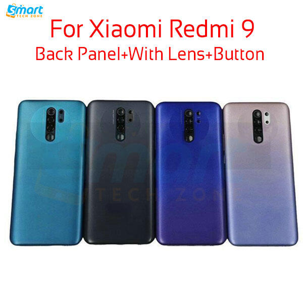 Xiaomi Redmi 9 Back Panel/Backshell/ Casing + With Camera Lens + Side Buttons With Logo-All Colors Available Replacement Parts Price in Bangladesh - Mobile.com.bd