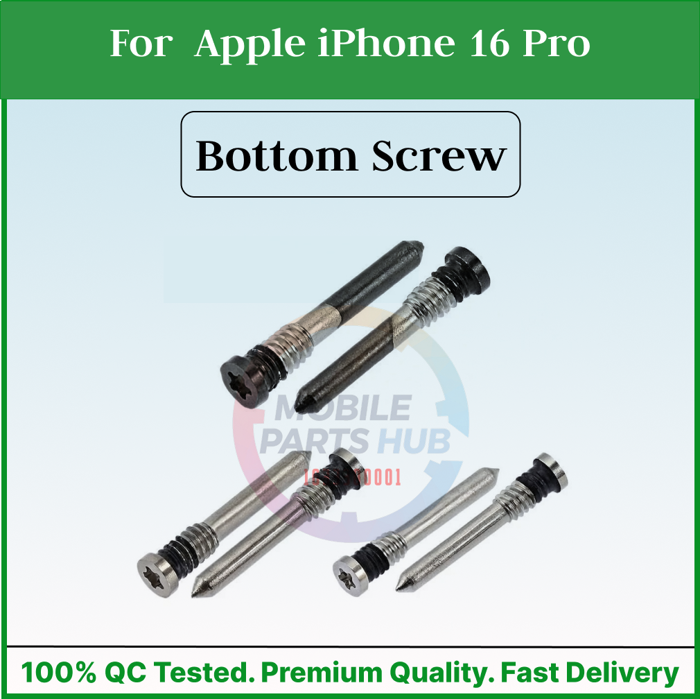 For Apple iPhone 16 Pro New Bottom Screw Pentalobe Dock Connector Screw Replacemnt Parts Mobile Parts & Accessories Price in Bangladesh - Mobile.com.bd