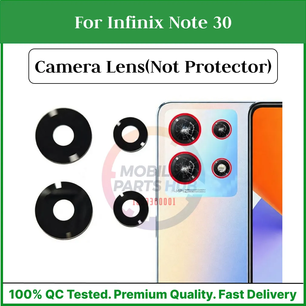 Camera Main Glass Lens for Infinix Note 30 Replacement Part (Not Tempered Camera Glass Protector) Mobile Parts & Accessories Price in Bangladesh - Mobile.com.bd