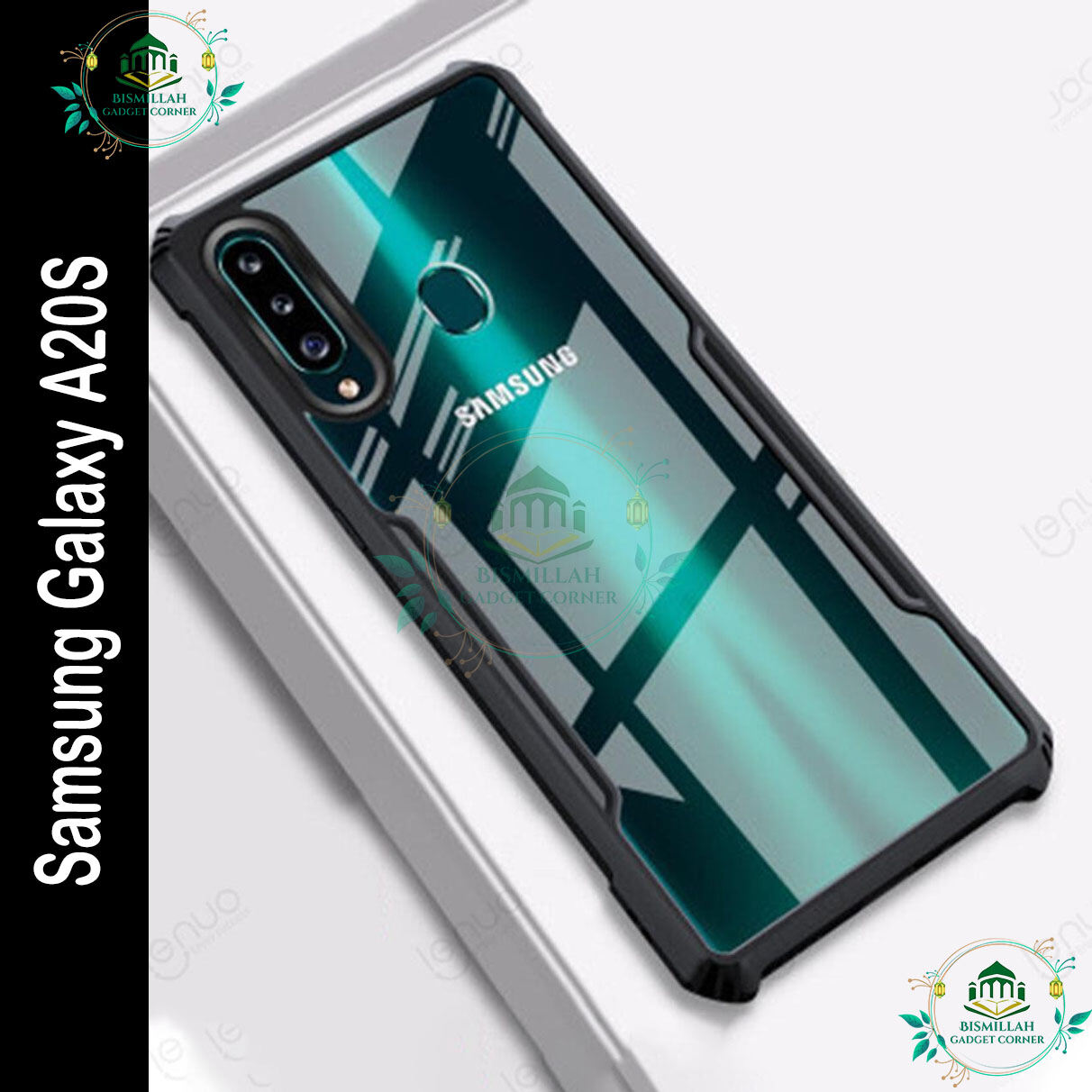 Xundd Back Cover for Samsung Galaxy A20s Transparent Hybrid Hard PC Back Bumper