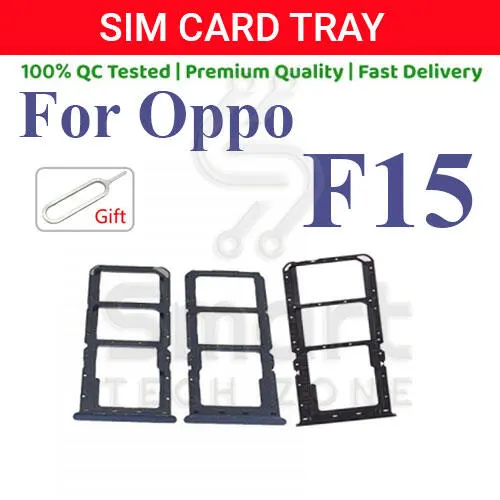 Oppo F15 Sim Tray Micro SD Card Slot with Sim Ejector Pin Replacement Part Sim Trays & Ejector Pins Price in Bangladesh - Mobile.com.bd