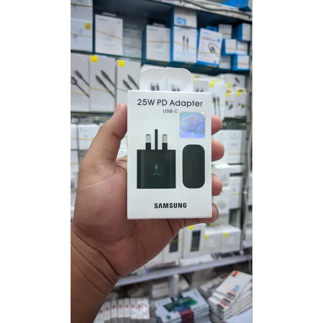 Samsung 25W Watt Usb-C Super Fast Charging Wall Charger Adapter Made In Vietnam, Black Chargers Adapters Price in Bangladesh - Mobile.com.bd