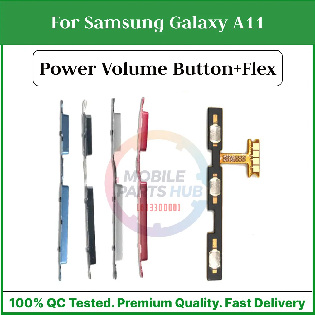 Samsung Galaxy A11 Compatible With External Side Buttons Power On Off switch + Volume Control Button Outside Side Keys And Power Flex Cable switch Replacement Parts - Price in Bangladesh