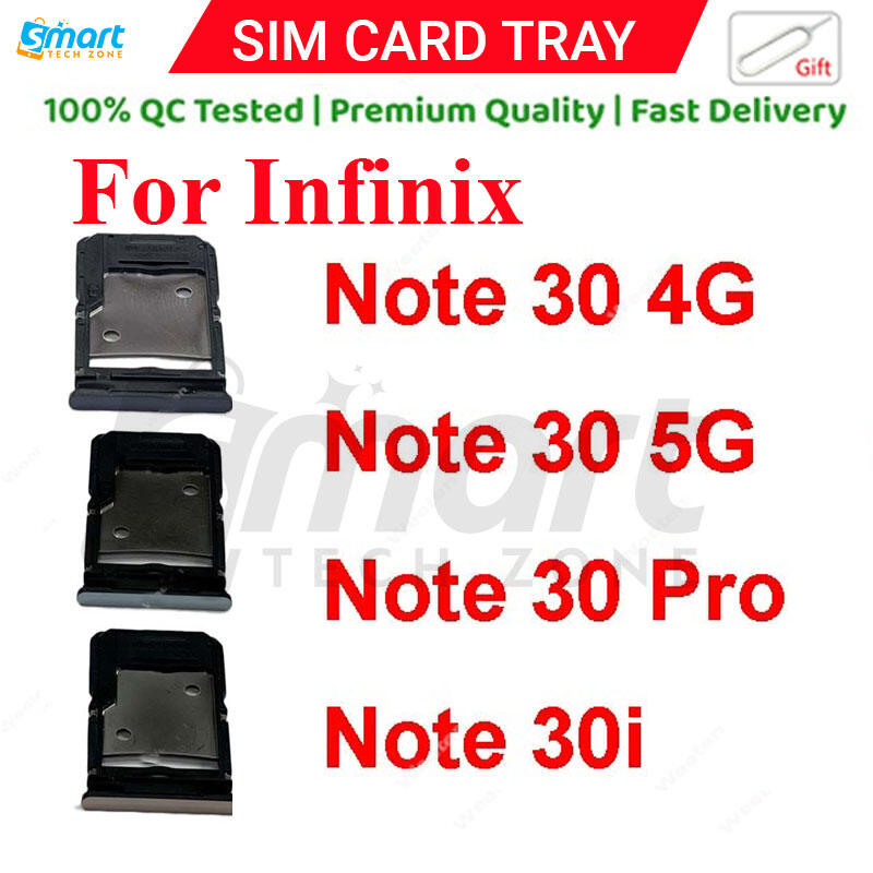For Infinix Note 30 4G 5G 30 Pro 30i Sim Tray Micro SD Card Slot with Sim Ejector Pin Replacement Parts Price in Bangladesh - Mobile.com.bd