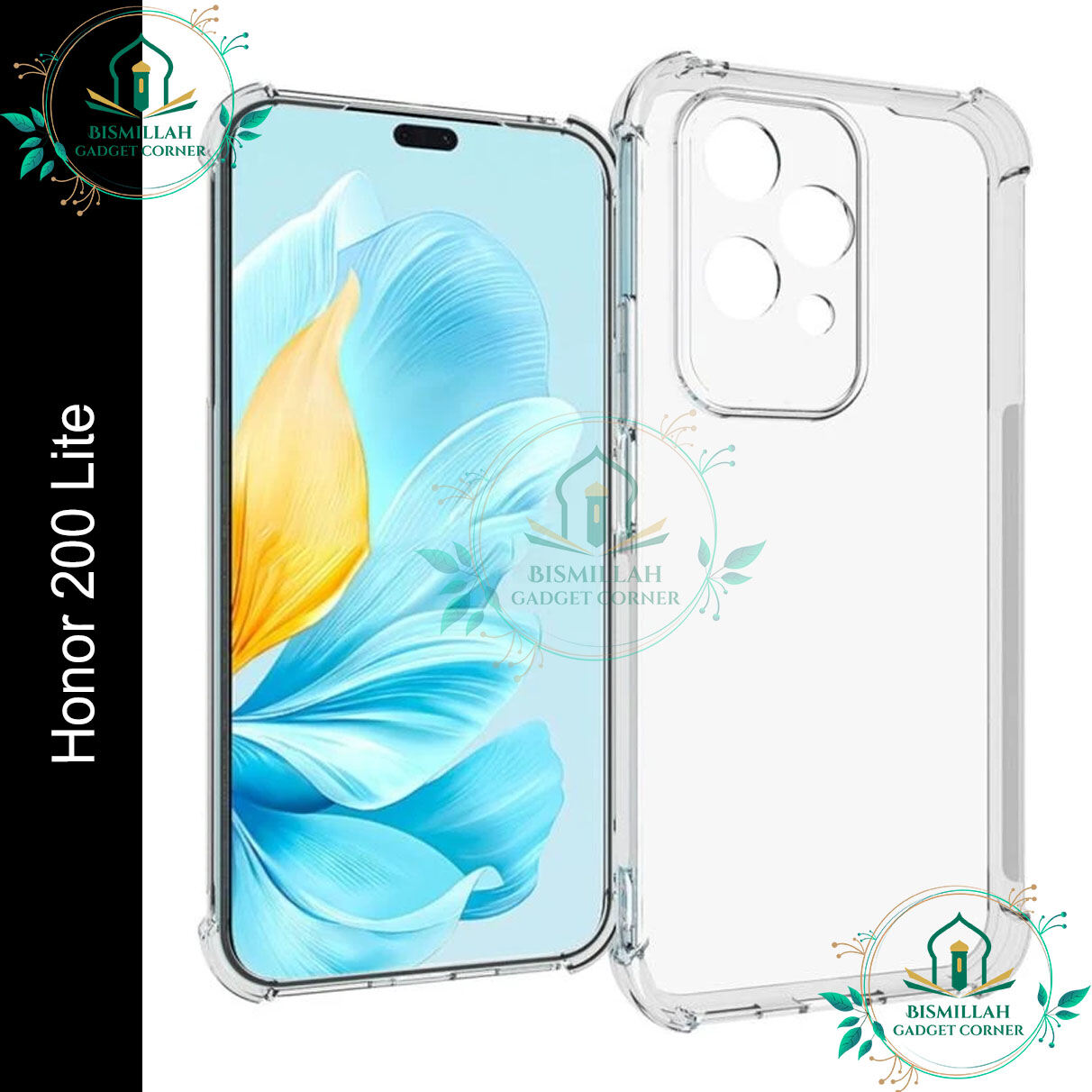 Honor Transparent back cover For Honor 200 Lite 5G Luxury transparent Protect Back Cover Soft Case Case & Cover Price in Bangladesh - Mobile.com.bd