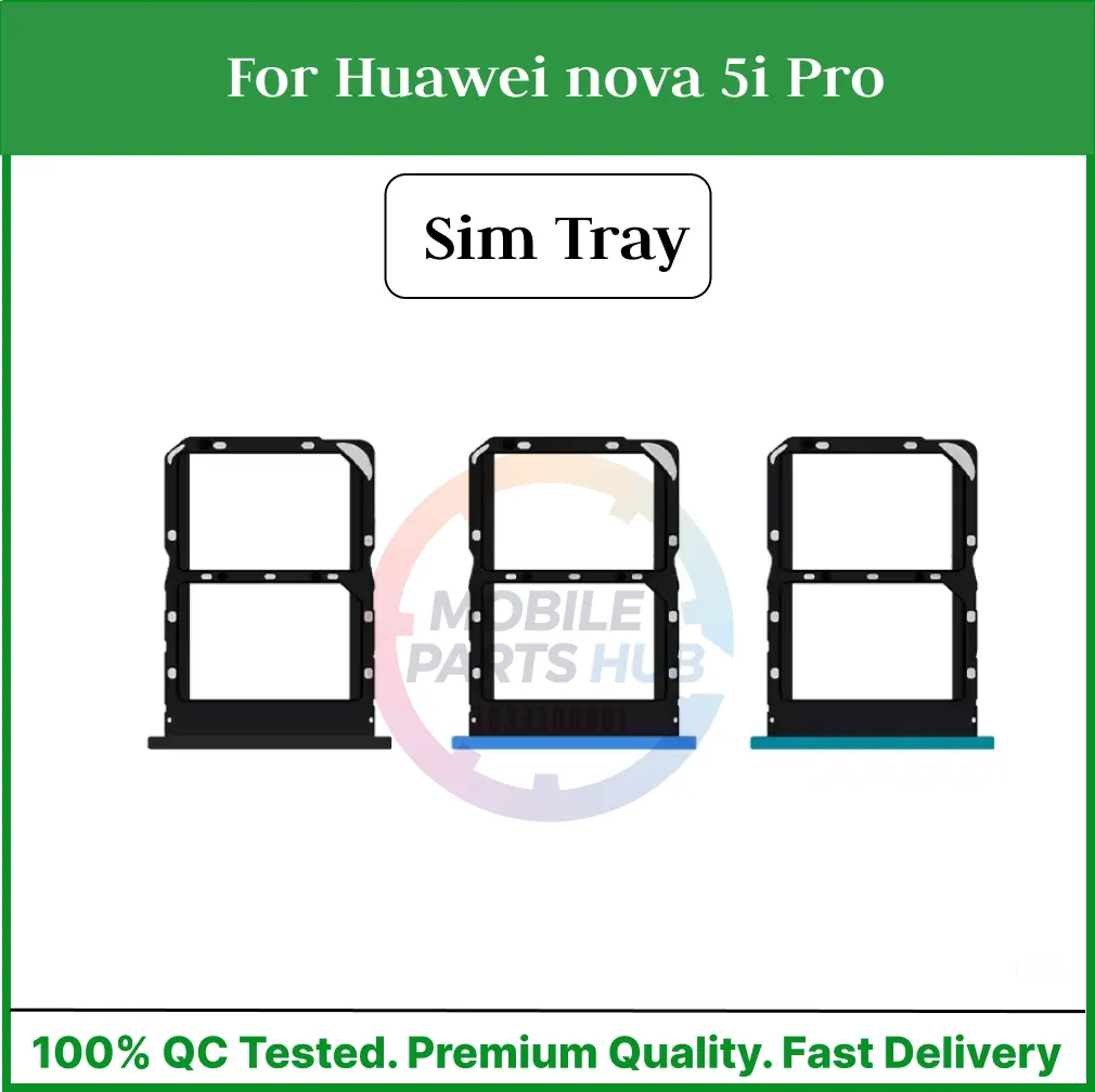 For Huawei nova 5i Pro Sim Tray Micro SD Card Slot with Sim Ejector Pin Replacement Part Sim Trays & Ejector Pins Price in Bangladesh - Mobile.com.bd