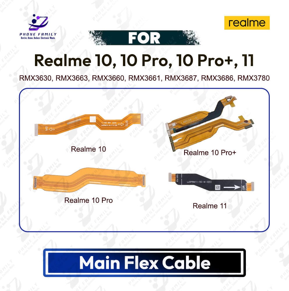 Realme 10, 10 Pro, 10 Pro+, 11 Main Board Motherboard Connector Flex Cable - Price in Bangladesh