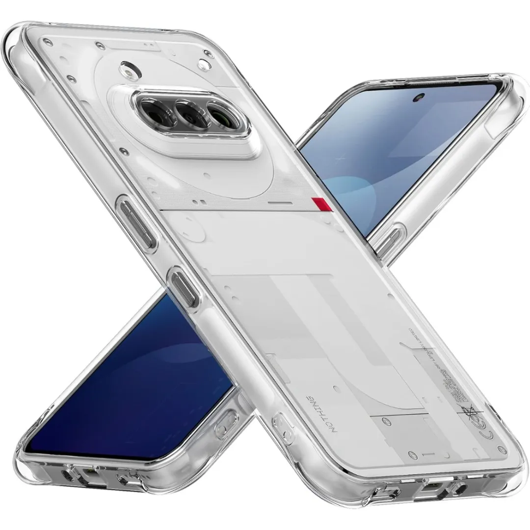 Case For Nothing Phone 3A Transparent Back Case Luxury Shock-Proof Soft Tpu Bumper Protective Phone Cover Phone Cases & Covers Price in Bangladesh - Mobile.com.bd