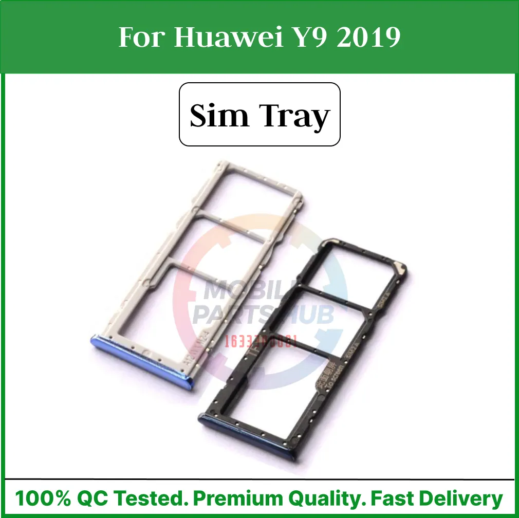 For Huawei Y9 2019 Sim Tray Micro SD Card Slot with Sim Ejector Pin Replacement Parts Sim Trays & Ejector Pins Price in Bangladesh - Mobile.com.bd
