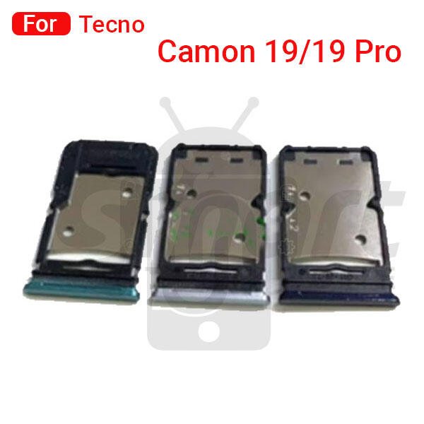 Tecno Camon 19 19 Pro CI8 CI8n CI7n Sim Tray Micro SD Card Slot with Sim Ejector Pin Replacement Part Sim Trays & Ejector Pins Price in Bangladesh - Mobile.com.bd