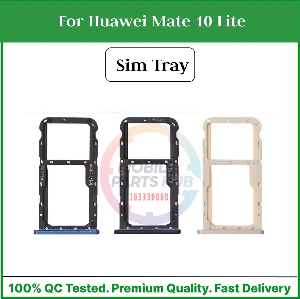 Huawei Mate 10 Lite Sim Tray Micro SD Card Slot with Sim Ejector Pin Replacement Part Sim Trays & Ejector Pins Price in Bangladesh - Mobile.com.bd