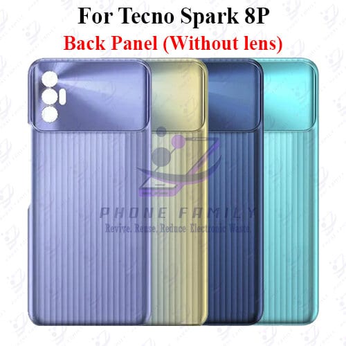 For Tecno Spark 8P Back Panel/Backshell/ Casing + Side Button With Logo-All Colors Available - Price in Bangladesh