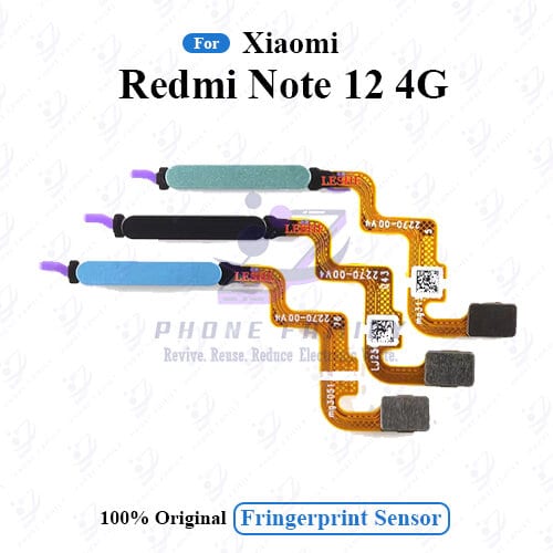 For Xiaomi Redmi Note 12 4G Fingerprint Sensor with Flex Cable - Price in Bangladesh