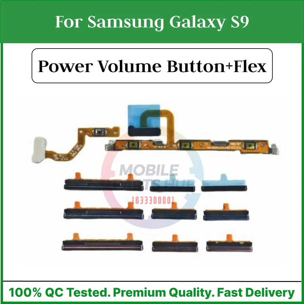 Samsung Galaxy S9 Compatible With External Side Buttons Power On Off switch + Volume Control Button Outside Side Keys And Power Flex Cable switch Replacement Parts Flex Cables Price in Bangladesh - Mobile.com.bd