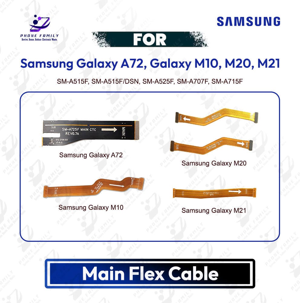 Samsung Galaxy A72, Galaxy M10, M20, M21 Main Board Motherboard Connector Flex Cable PCB Board Repair Spare Part Replacement - Price in Bangladesh