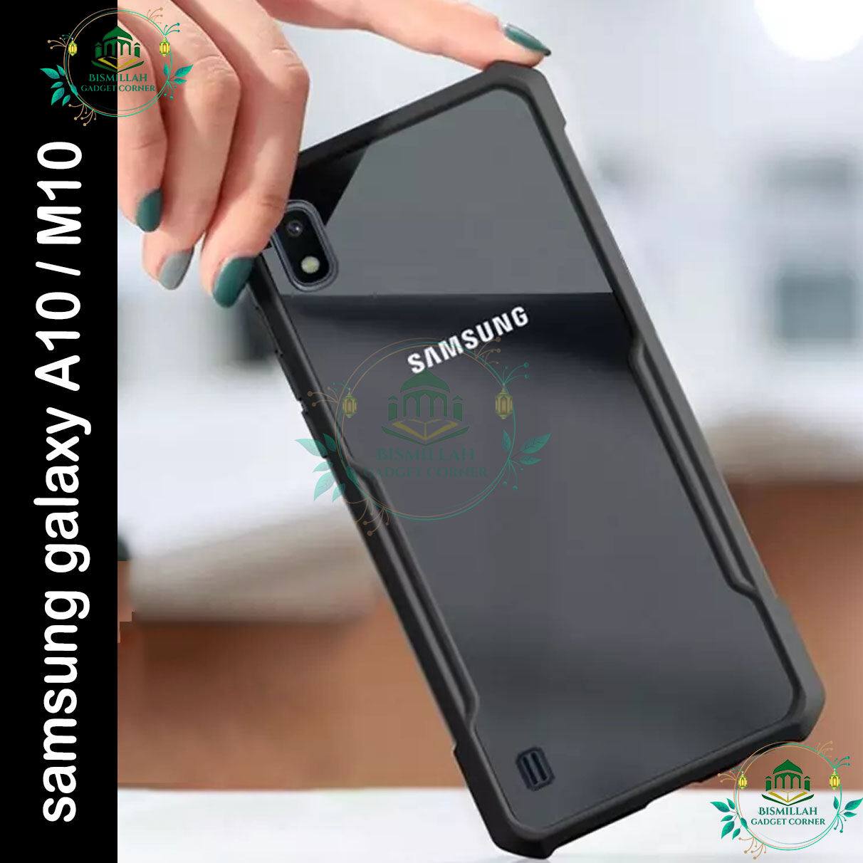 Xundd Back Cover for Samsung Galaxy A10 / Samsung Galaxy M10 Transparent Hybrid Hard PC Back Bumper
