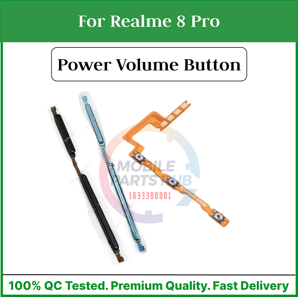Realme 8 Pro Power on / off Switch Button Side Volume Up Down Buttons +Flex Cable Replacement Parts Mobile Parts & Accessories Price in Bangladesh - Mobile.com.bd
