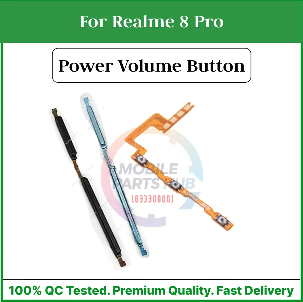 Realme 8 Pro Power on / off Switch Button Side Volume Up Down Buttons +Flex Cable Replacement Parts Flex Cables Price in Bangladesh - Mobile.com.bd