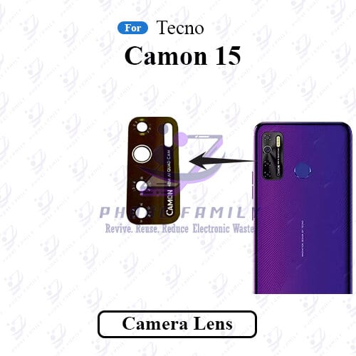 For Tecno Camon 15 Camera Main Glass Lens Replacement Part Main Camera Glass (not Protector) Price in Bangladesh - Mobile.com.bd