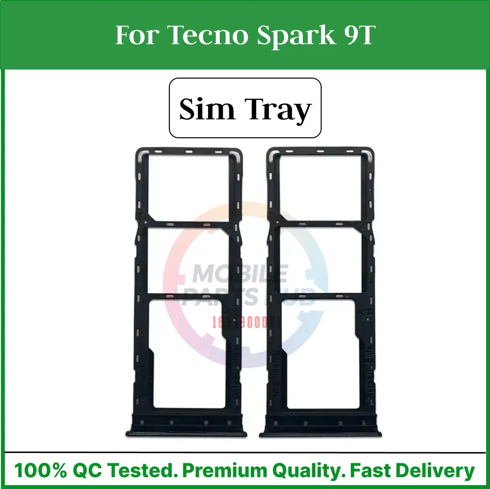 For Tecno Spark 9T Sim Tray Micro SD Card Slot with Sim Ejector Pin Replacement Parts Sim Trays & Ejector Pins Price in Bangladesh - Mobile.com.bd