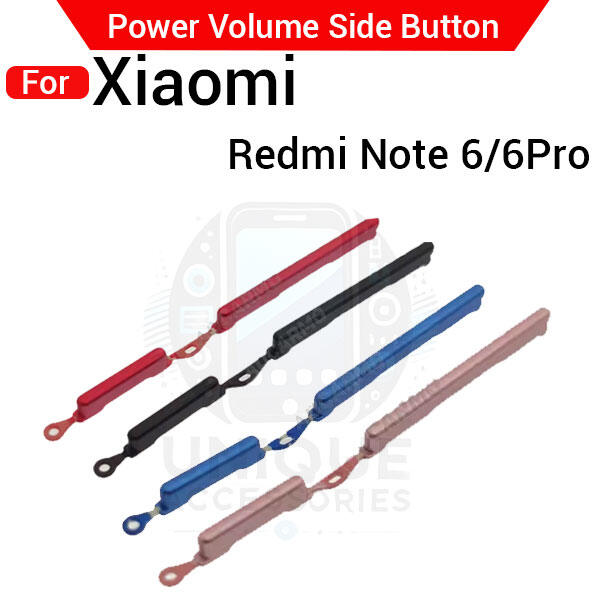 Xiaomi Compatible with Xiaomi Redmi Note 6 6 Pro External Side Buttons Power On Off + Volume Control Button Outside Side Keys Buttons & Key Parts Price in Bangladesh - Mobile.com.bd