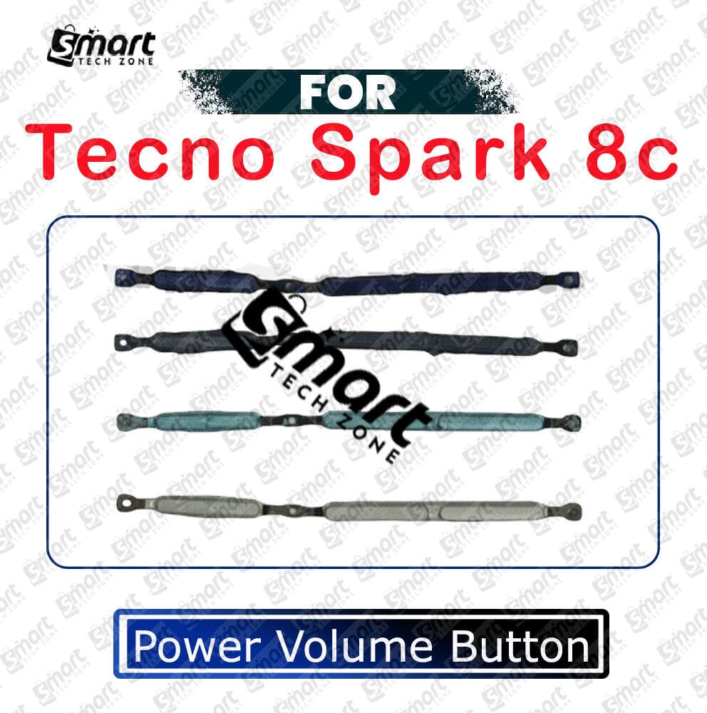 Power Volume Out Side Key Side Button For Tecno Spark 8c (KG5k KG5j) External Volume Button + Power ON OFF Power Volume Flex Price in Bangladesh - Mobile.com.bd