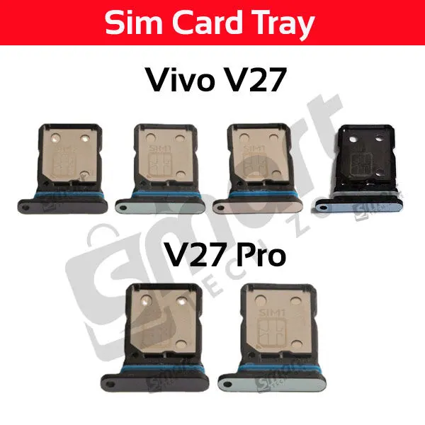 Vivo V27 / V27 Pro Sim Tray Micro SD Card Slot with Sim Ejector Pin Replacement Part Sim Trays & Ejector Pins Price in Bangladesh - Mobile.com.bd