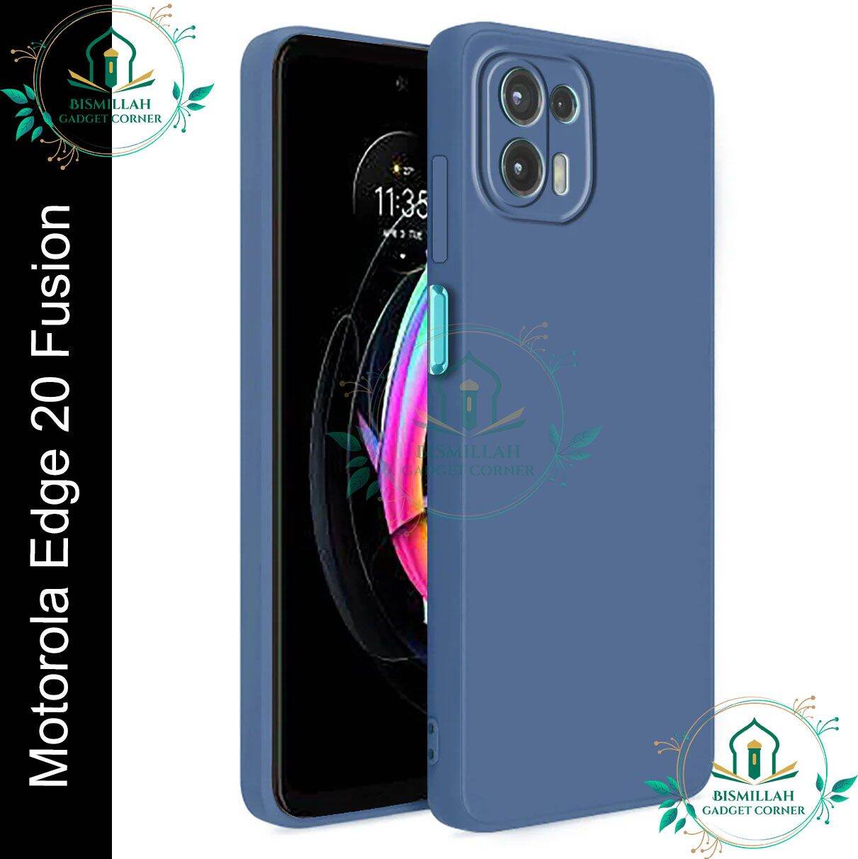 Premium Liquid Silicone Phone case for Motorola Edge 20 Fusion Liquid Silicon Mobile Back Case Soft Silicone Phone Cover