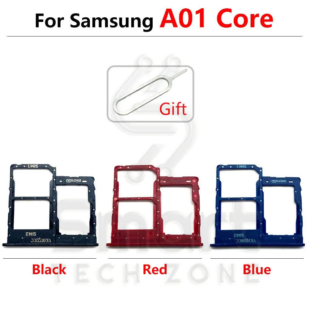 Samsung A01 Core Sim Tray Micro SD Card Slot with Sim Ejector Pin Replacement Part Sim Trays & Ejector Pins Price in Bangladesh - Mobile.com.bd
