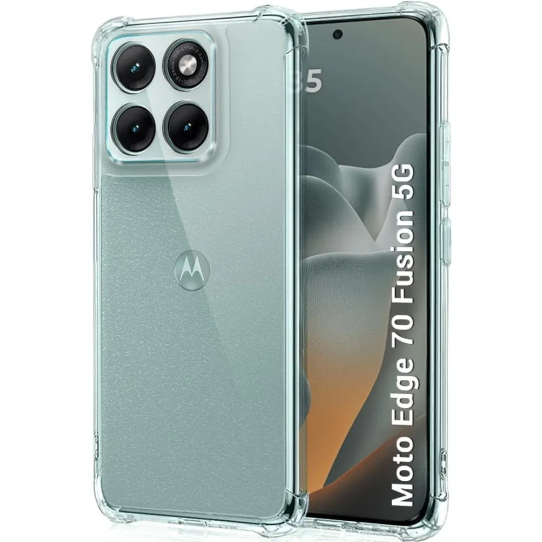 Motorola Edge 70 Fusion / Edge 70 Luxury Crystal Clear Soft Silicone Tpu Shockproof Case With Transparent Matte Finish