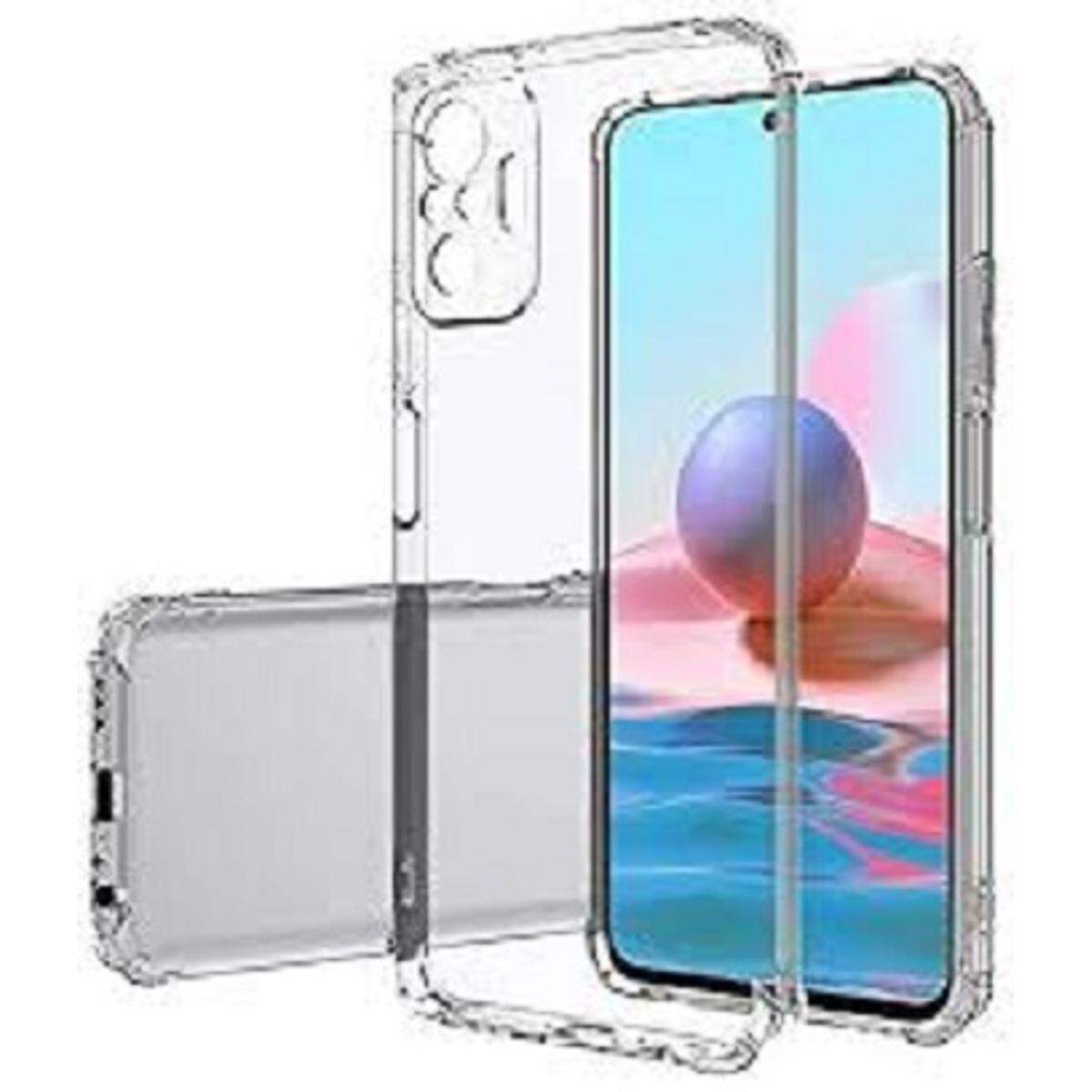 For Redmi Note 10 / Redmi Note 10s 4G shockproof Transparent liquid Cristal clear long time useable soft premium protective back cover