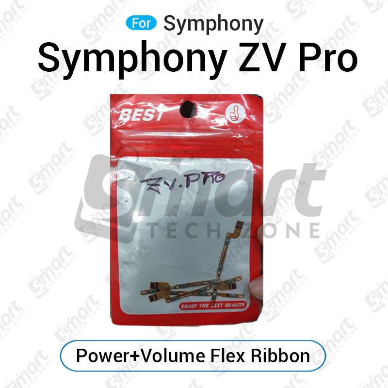 Symphony ZV Pro Power on / off Switch Button Side Volume Up Down Buttons Flex Cable Replacement Parts - Price in Bangladesh