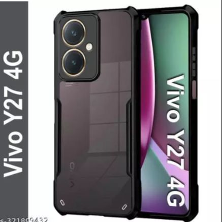 Xundd Back Cover for Vivo Y27 4G Transparent Hybrid Hard PC Back Bumper