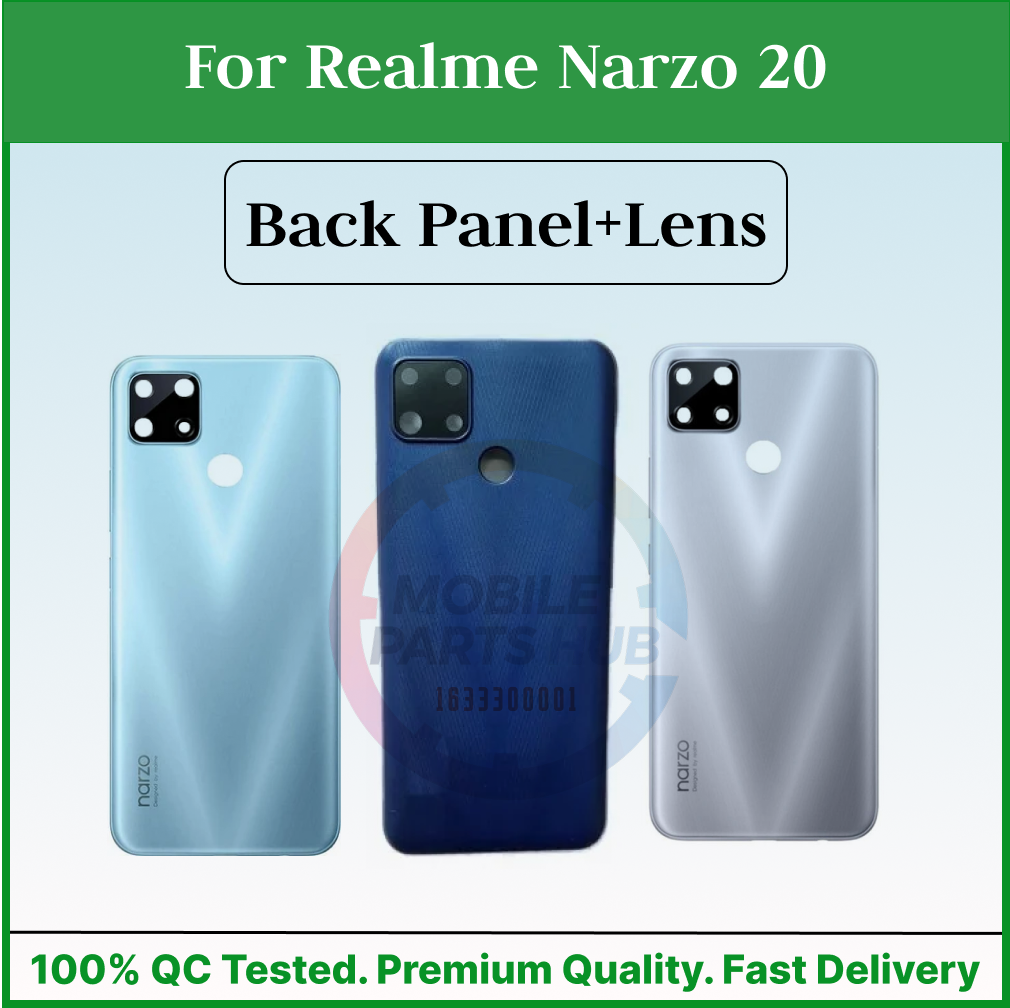 Realme Narzo 20 Back Panel/Backshell/ Casing + Camera Lens + Side Buttons With Logo-All Colors Available Mobile Parts & Accessories Price in Bangladesh - Mobile.com.bd