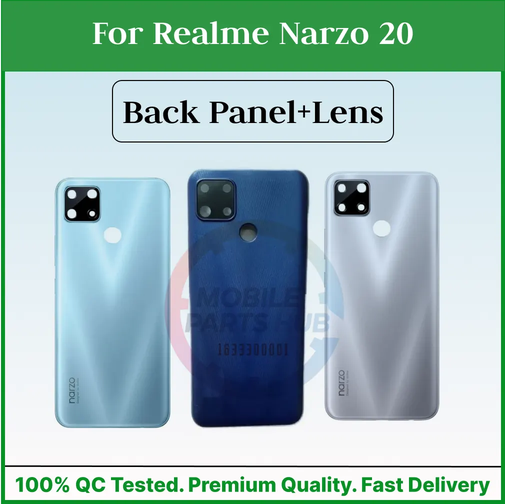 Realme Narzo 20 Back Panel/Backshell/ Casing + Camera Lens + Side Buttons With Logo-All Colors Available Back Panels & Housings Price in Bangladesh - Mobile.com.bd