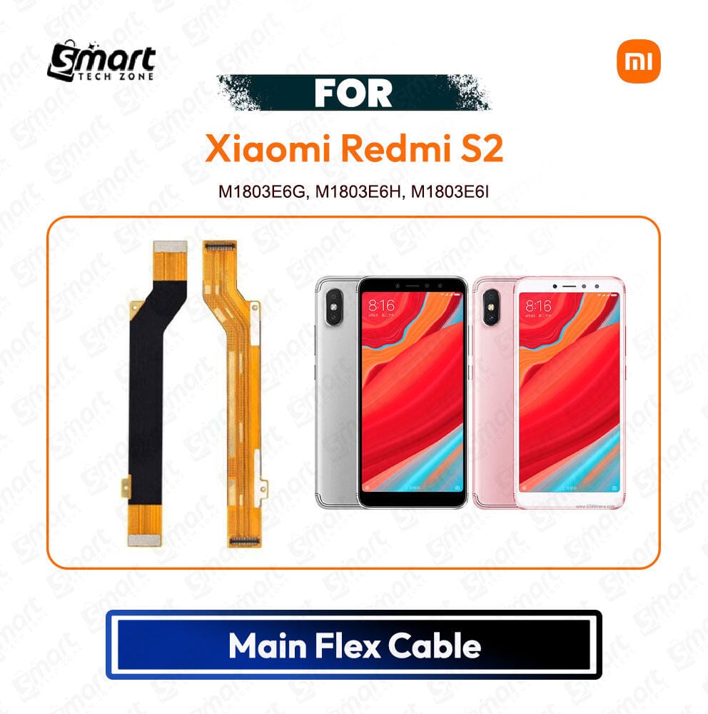 Xiaomi Redmi S2 Main Board Motherboard Connector Flex Cable PCB Board Repair Spare Part Replacement | M1803E6G, M1803E6H, M1803E6I Flex Cable Ribbon Price in Bangladesh - Mobile.com.bd