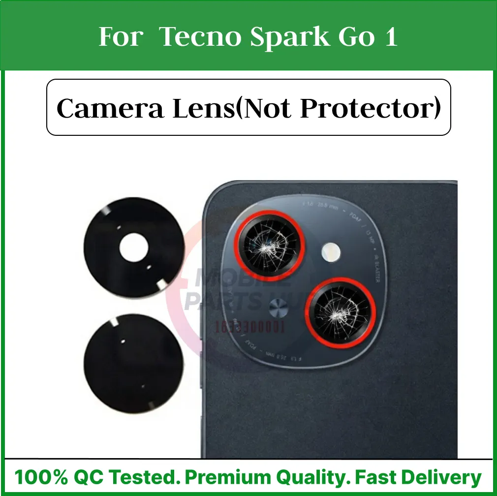 Camera Main Glass Lens for  Tecno Spark Go 1 Replacement Part (Not Tempered Camera Glass Protector) Mobile Parts & Accessories Price in Bangladesh - Mobile.com.bd
