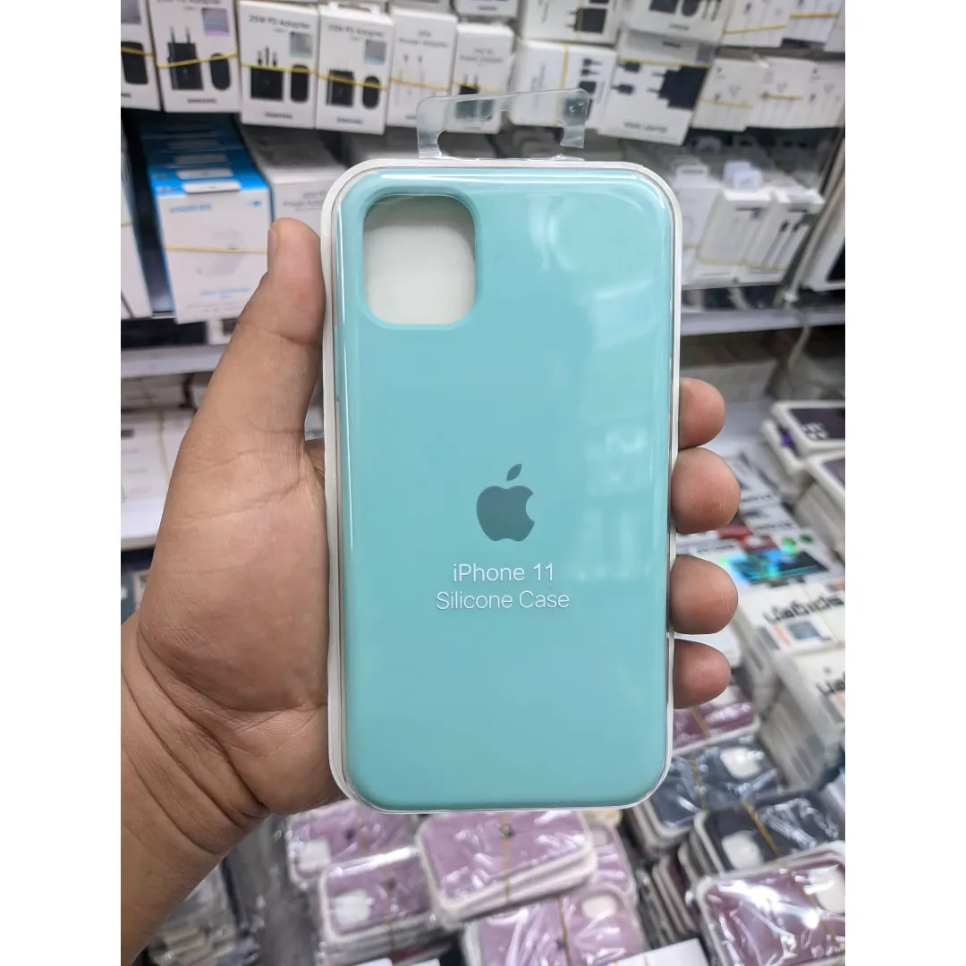 Solid Color Silicone Back Case Cover For Apple Iphone 11 2019 { 11 6.1" ) - Phone - Camera (Back Case Cover For Smartphone)