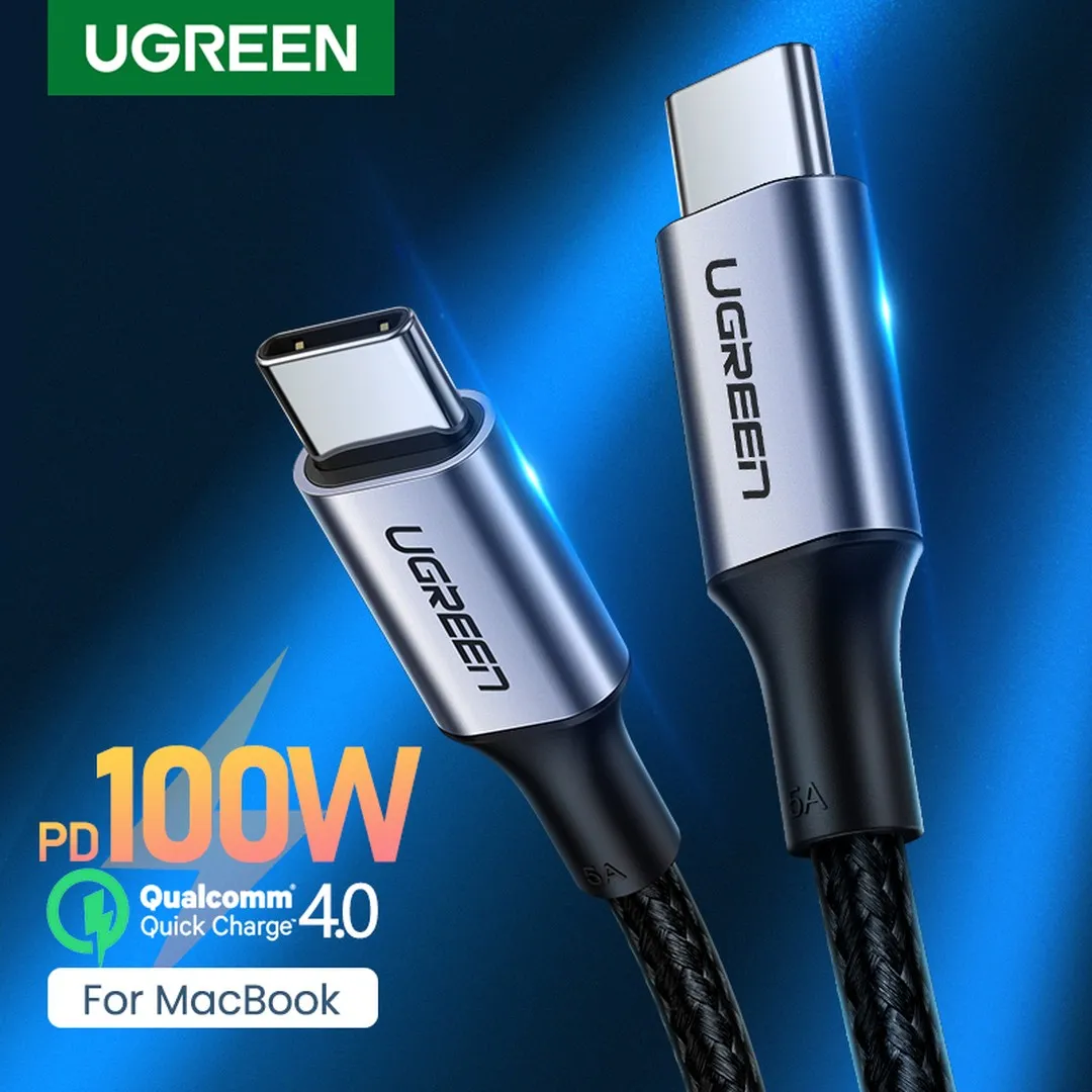 UGREEN 100W USB Cable Type C to Type C for Samsung,Huawei,Google, PD100W USB Type C Fast Charging Cable Cord QC4.0 USB C - Price in Bangladesh