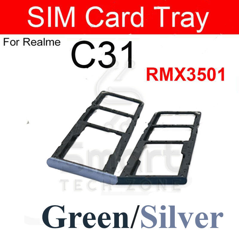 Realme C31 Sim Tray Micro SD Card Slot with Sim Ejector Pin Replacement Part Replacement Parts Price in Bangladesh - Mobile.com.bd