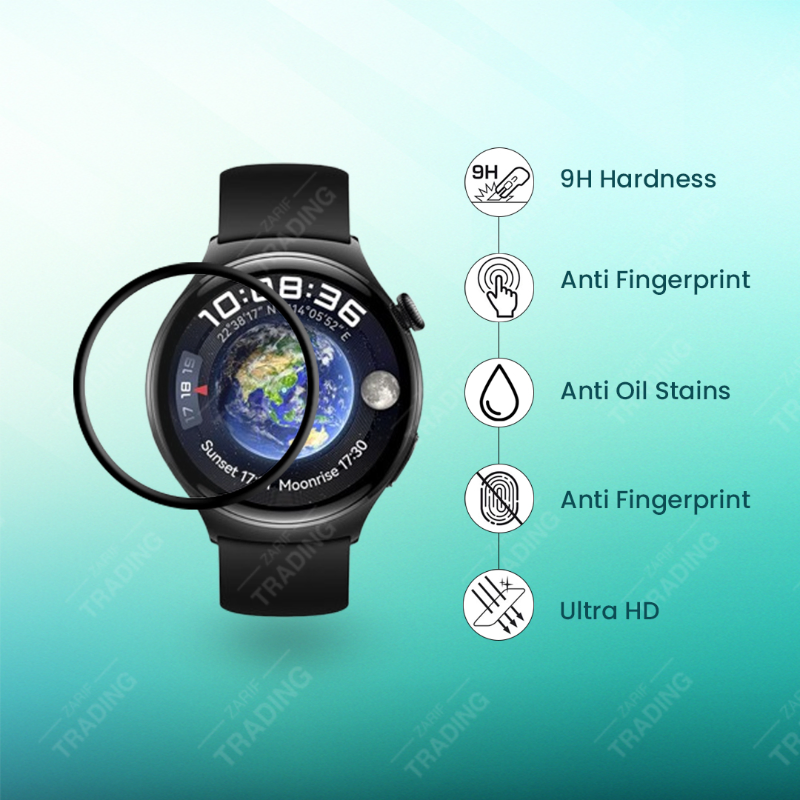 Huawei Watch 4 Full Coverage Screen Protector Anti Scratch Anti Fingerprint Automatic Scratch Repair Screen Protectors Price in Bangladesh - Mobile.com.bd