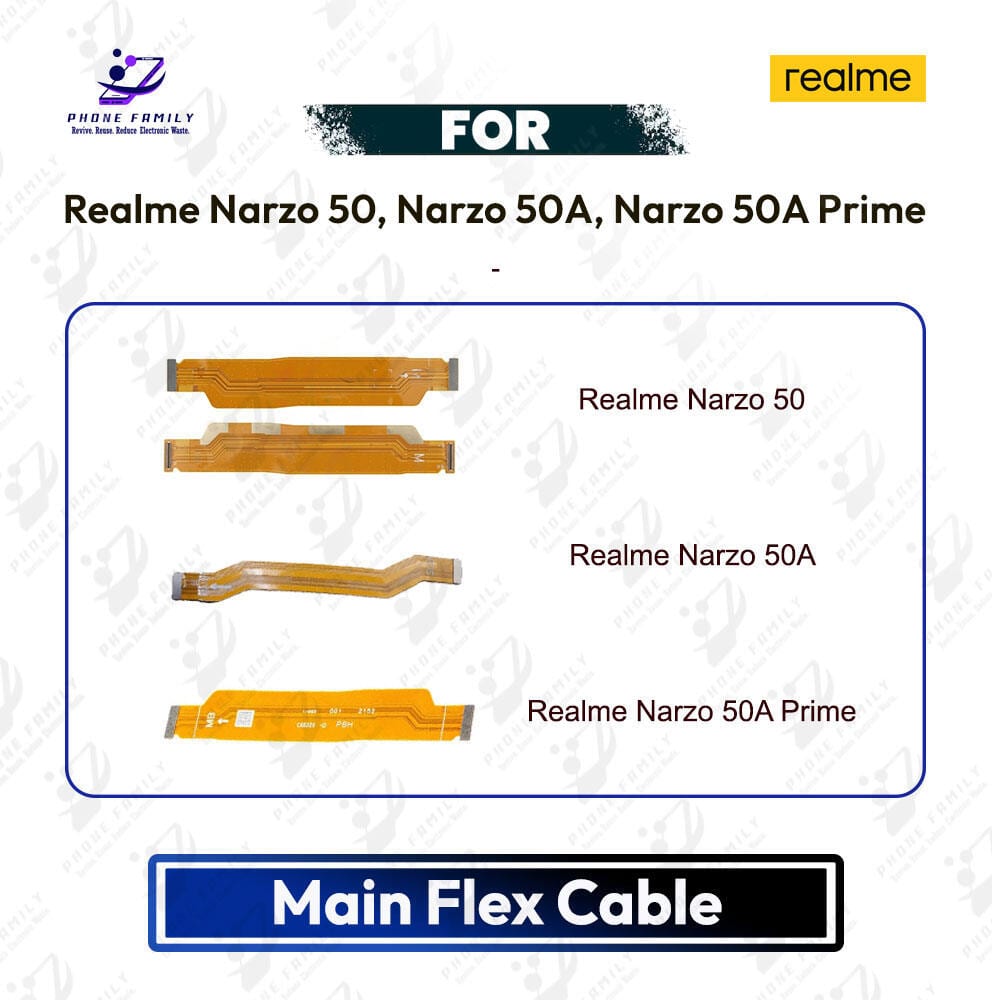 Realme Narzo 50, Narzo 50A, Narzo 50A Prime Main Board Motherboard Connector Flex Cable - Price in Bangladesh