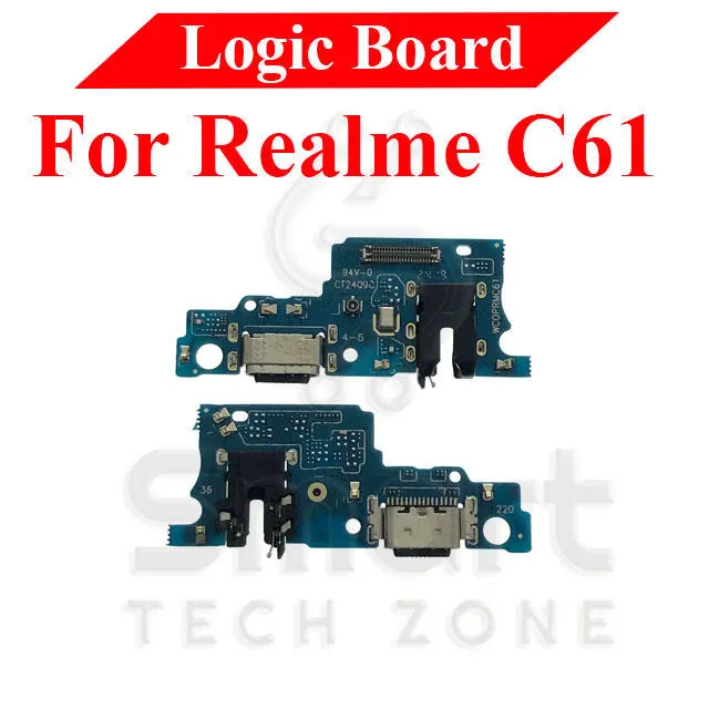 Charging Logic Board For Realme C61 Charging Port USB Plug PCB Dock Connector Spare parts Charging Port Parts Price in Bangladesh - Mobile.com.bd