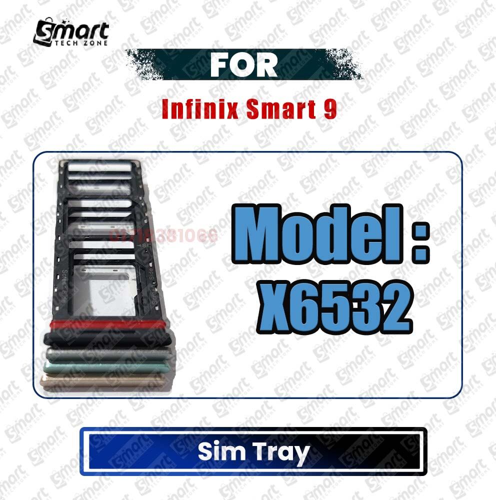 Infinix Smart 9 X6532 Sim Tray Micro SD Card Slot with Sim Ejector Pin Replacement Parts Sim Trays & Ejector Pins Price in Bangladesh - Mobile.com.bd