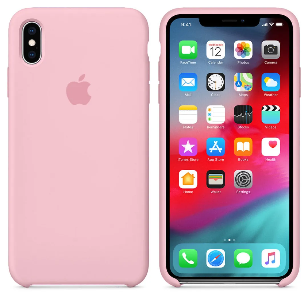 For Apple Iphone X / Xs 5.8" Slim Liquid Silicone 3 Layers Full Covered Soft Gel Rubber Case Cover Velvet Inside Phone Cases & Covers Price in Bangladesh - Mobile.com.bd