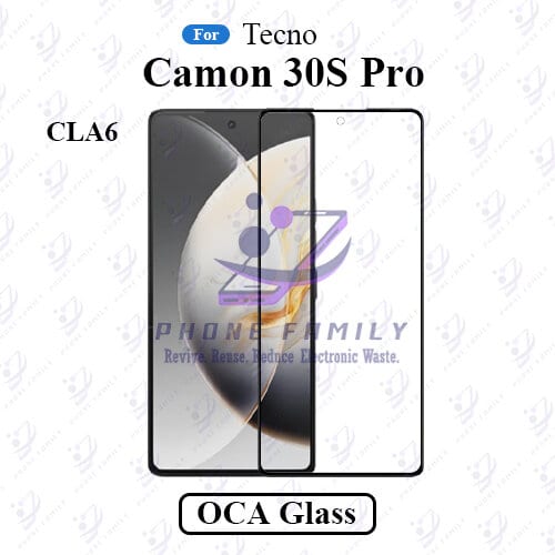For Tecno Camon 30S Pro CLA6 LCD Display Touch Screen Front Glass Lens + Lamination OCA Oca Glass Price in Bangladesh - Mobile.com.bd