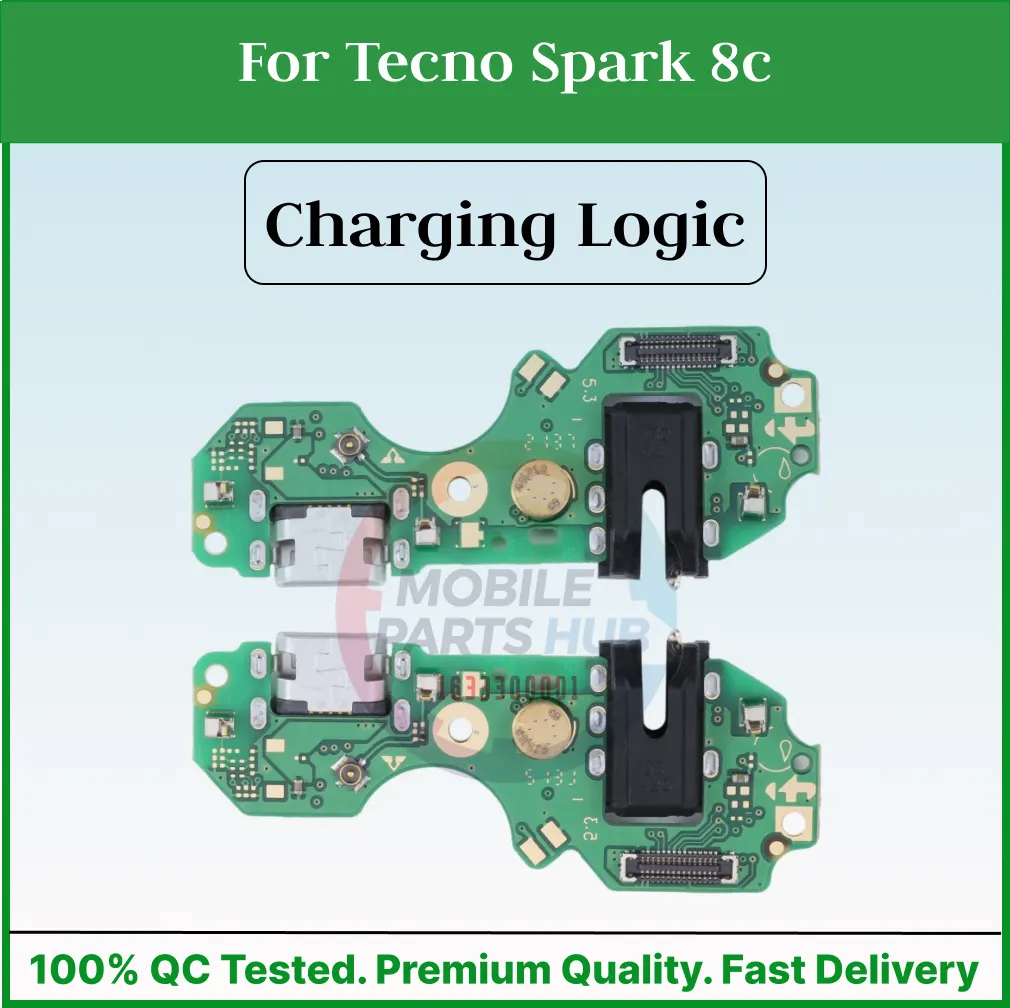 Charging Logic Board For Tecno Spark 8c Charging Port USB Plug PCB Dock Connector Spare parts Charging Port Parts Price in Bangladesh - Mobile.com.bd