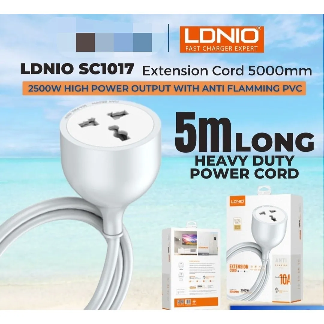 LDNIO SC1017 Universal Power Strip with Extension Power Cord 5m - Price in Bangladesh
