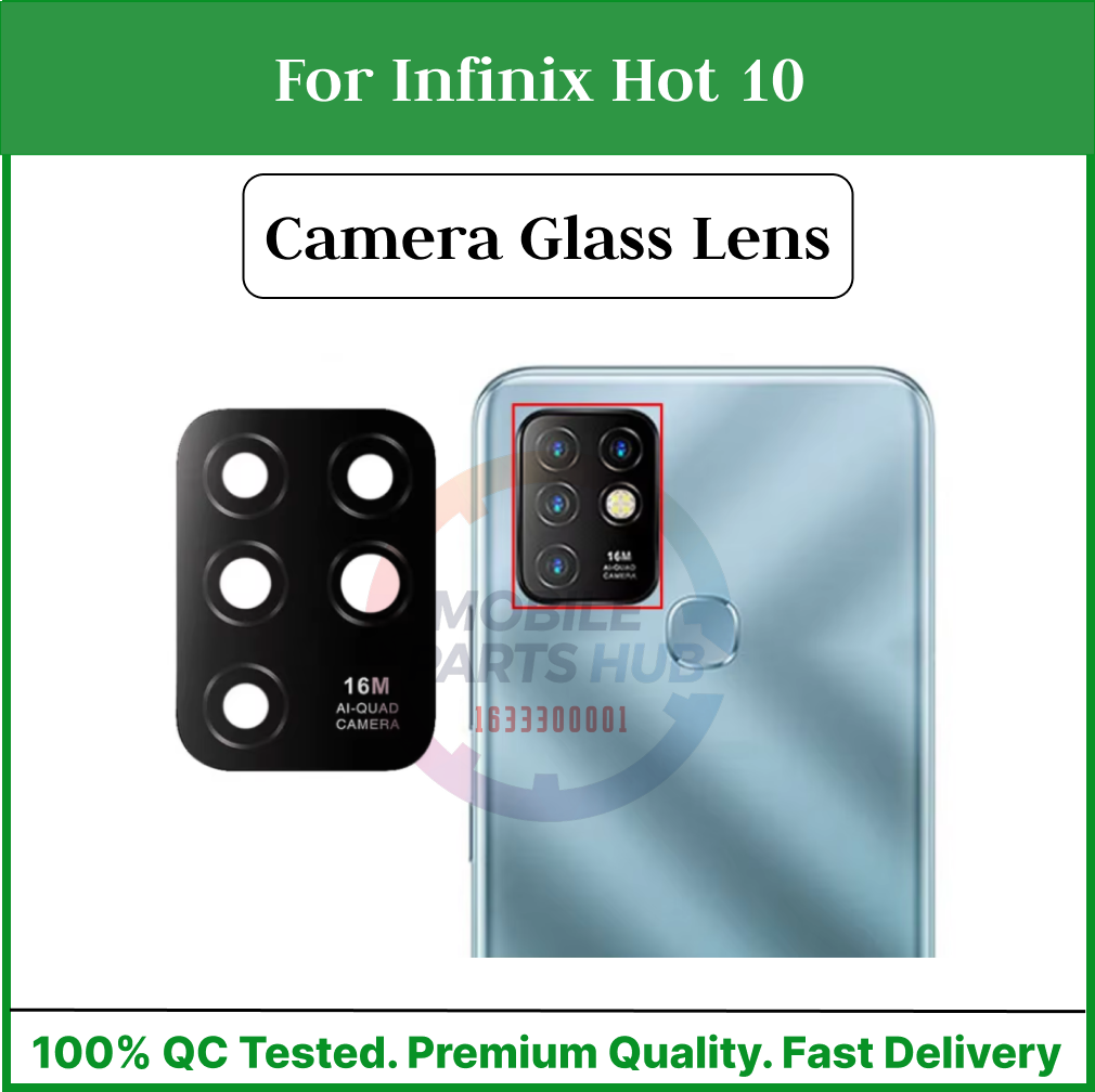 Camera Main Glass Lens for  Infinix Hot 10  Replacement Part (Not Tempered Camera Glass Protector) Mobile Parts & Accessories Price in Bangladesh - Mobile.com.bd
