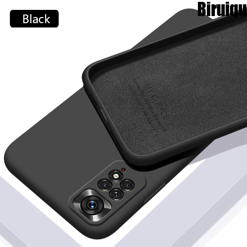 For Redmi Note 11 Pro (4G )Case Liquid Silicone Soft Rubber Shockproof Cover